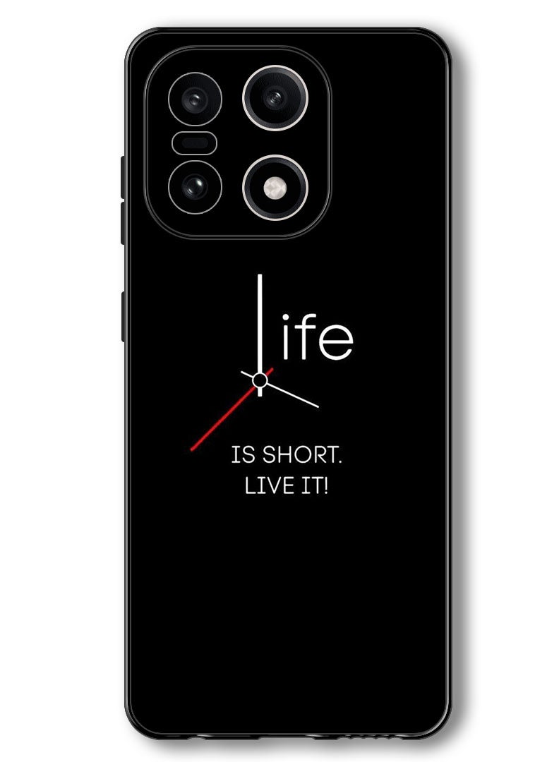 Theodor Case Compatible with OnePlus 15 6.78 Inch Protection Shockproof Bumper Cover Life is Short - Image 1